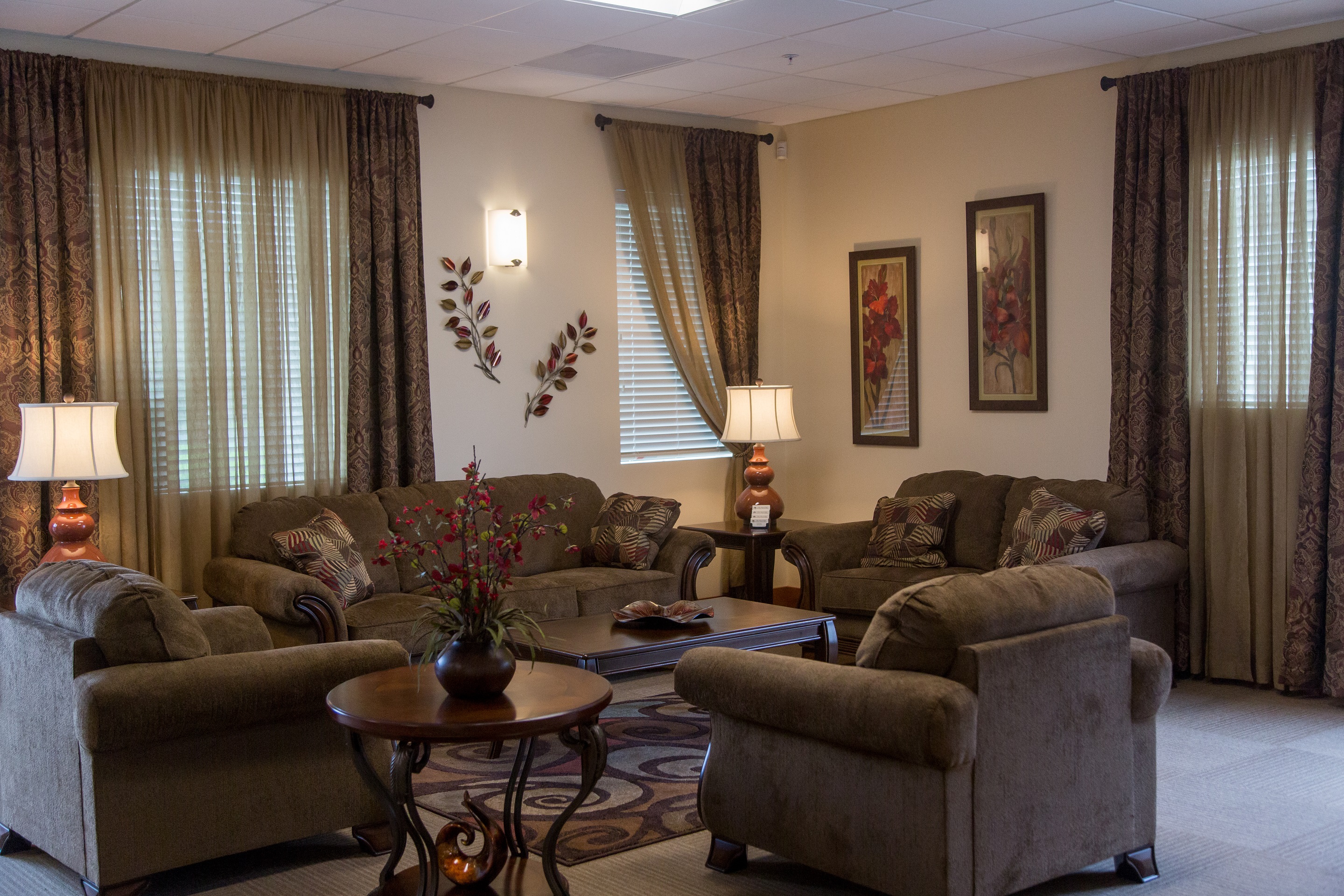 Waiting room at Valley Memorial Park Cemetery, Crematorium, and Funeral Home