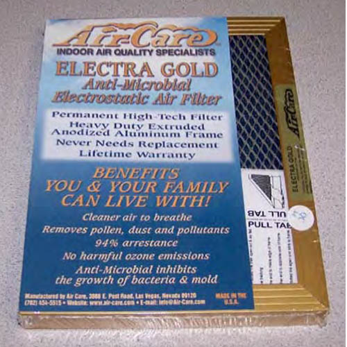 Air-Care Electra Gold Anti-Microbial Electrostatic Air Filter